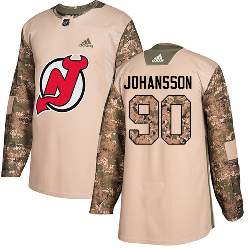 Adidas Devils #90 Marcus Johansson Camo Authentic Veterans Day Stitched NHL Jersey